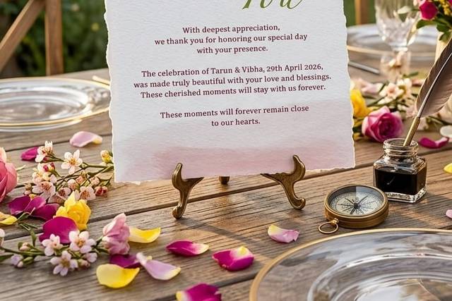 Customised invitation