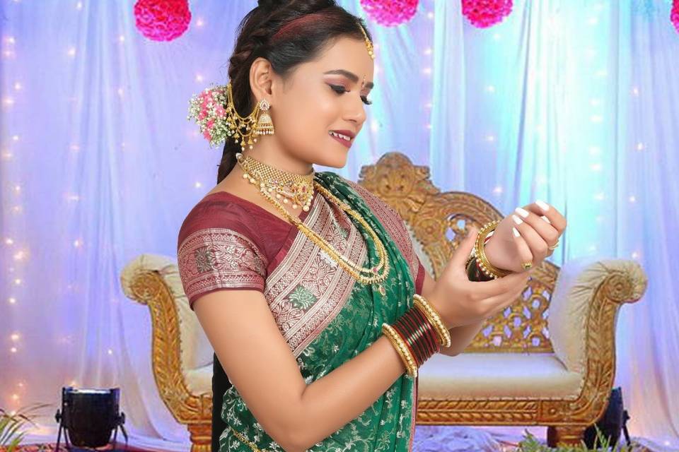 South Indian bride makeup