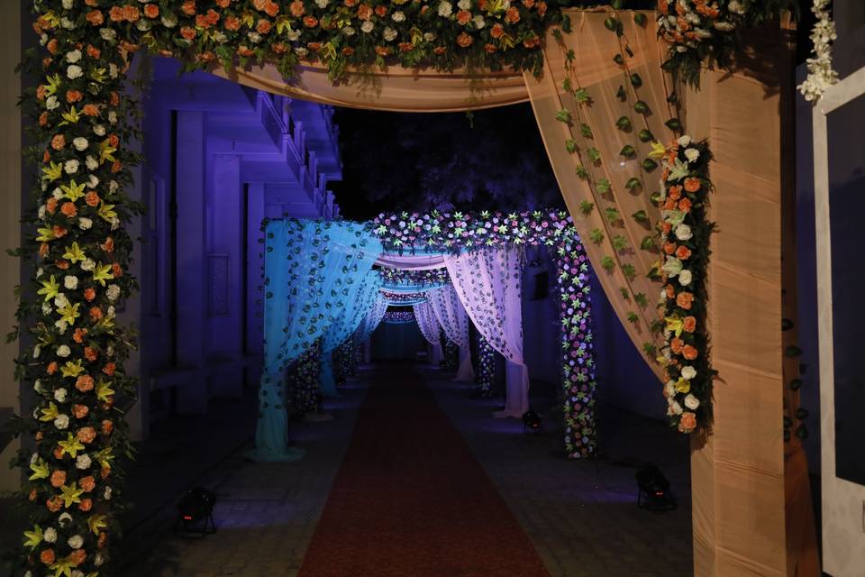 Passage to mandap