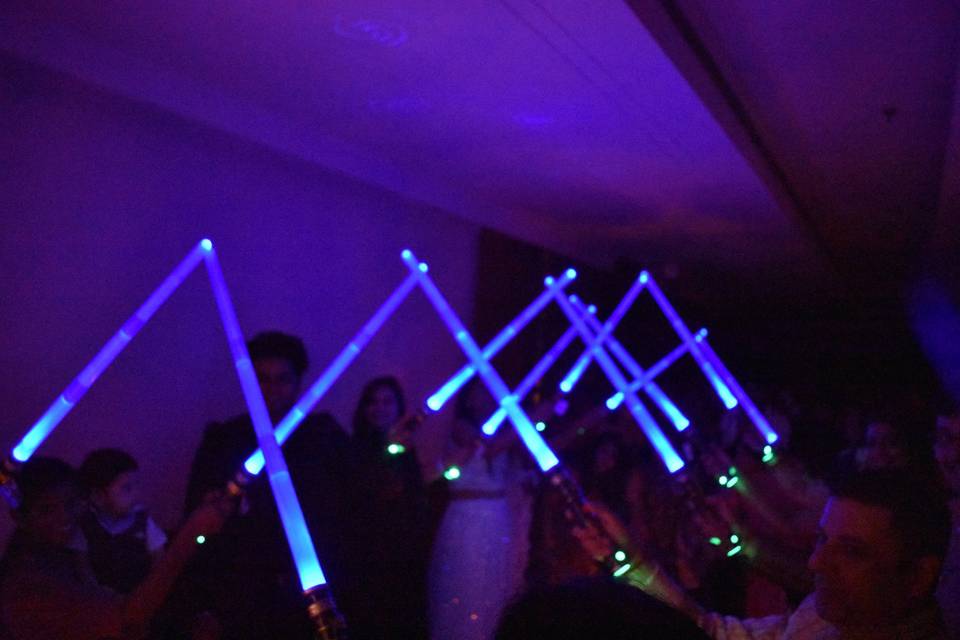 Coupe entry using lightsabers