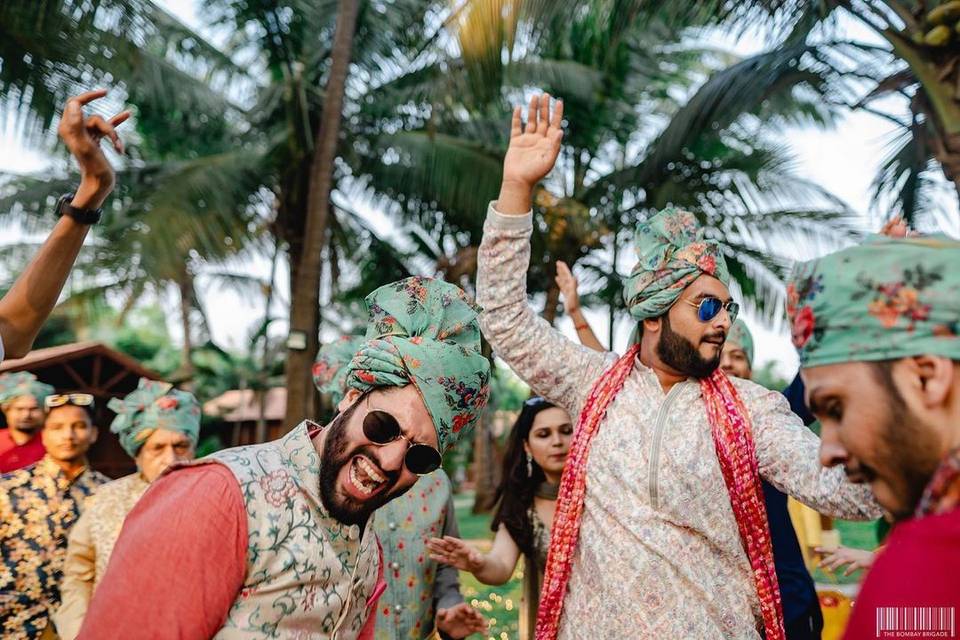 Groom's entry