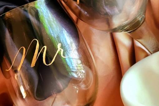 Personalised wine glasses