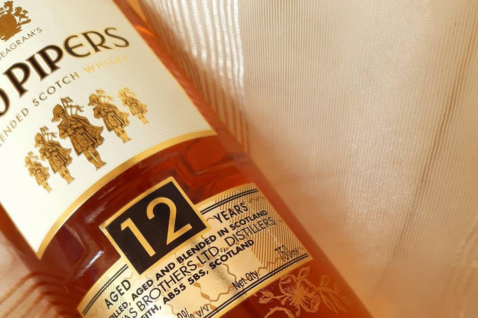 Monogrammed Whiskey bottles