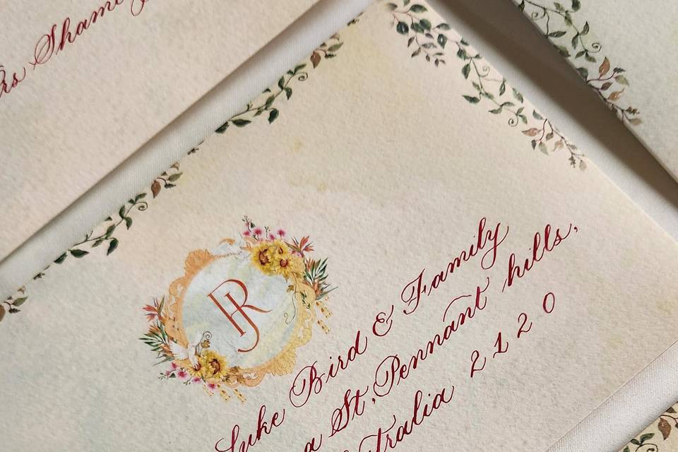 Calligraphed Invites