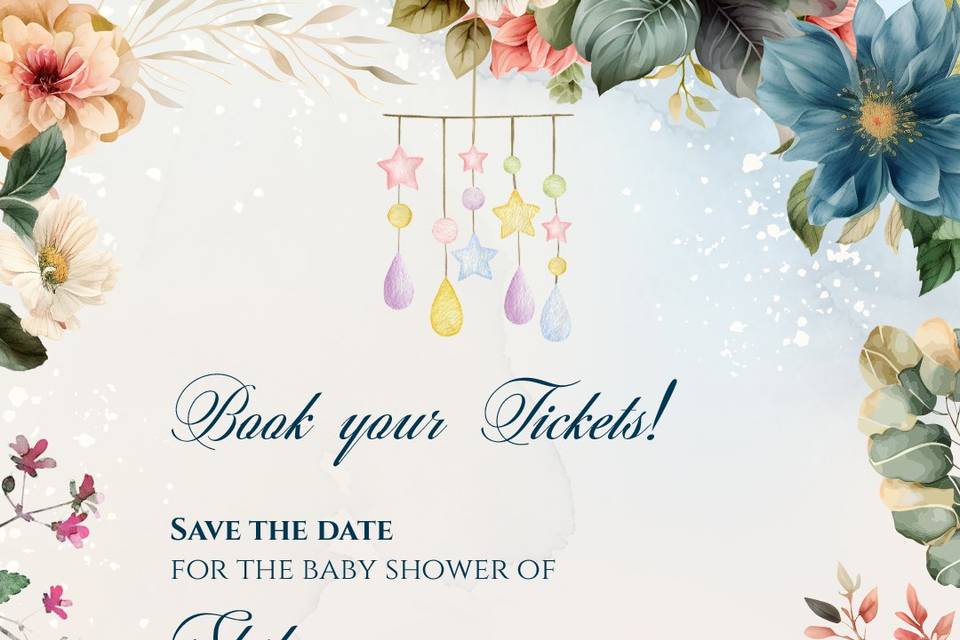 Baby shower invite