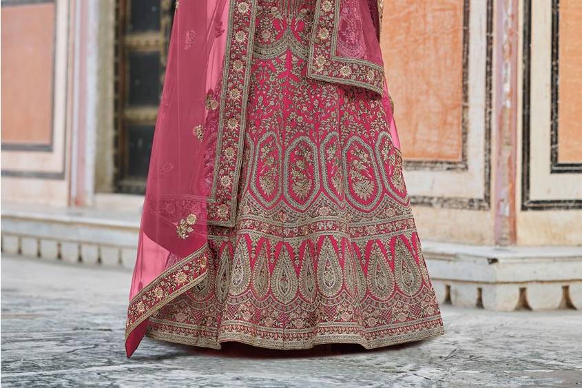 Pink Bridal Lehenga