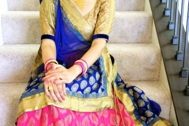 Client in our Lehenga Choli