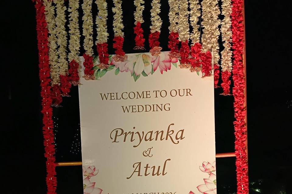 Welcome signage