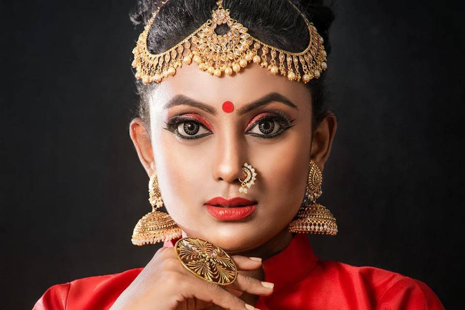 HD bridal look