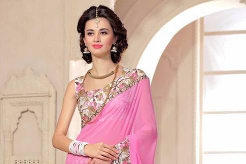 Buy Laxmi Pati Brand Lehenga Sari Online @ ₹5899 from ShopClues