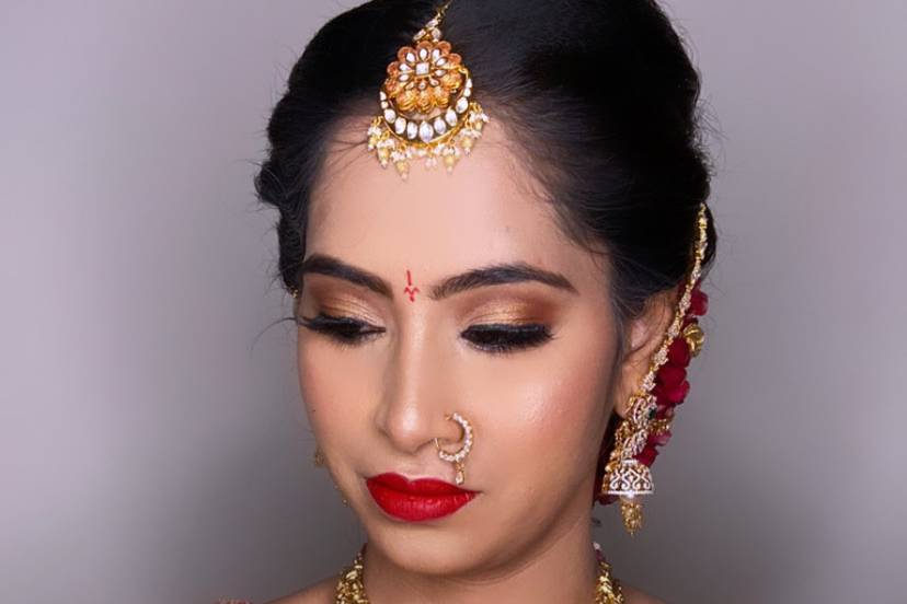 North indian bridal look