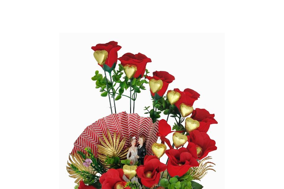 RED COUPLE BOUQUET