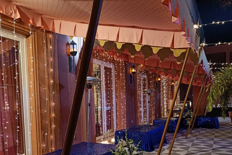 Sangeet lounge decoration