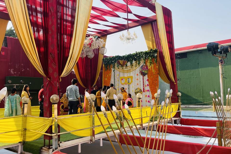 Poolside Haldi