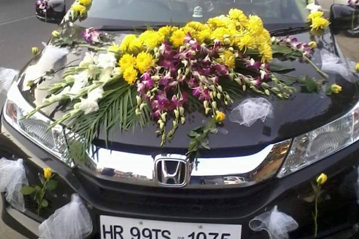 Car floral decor