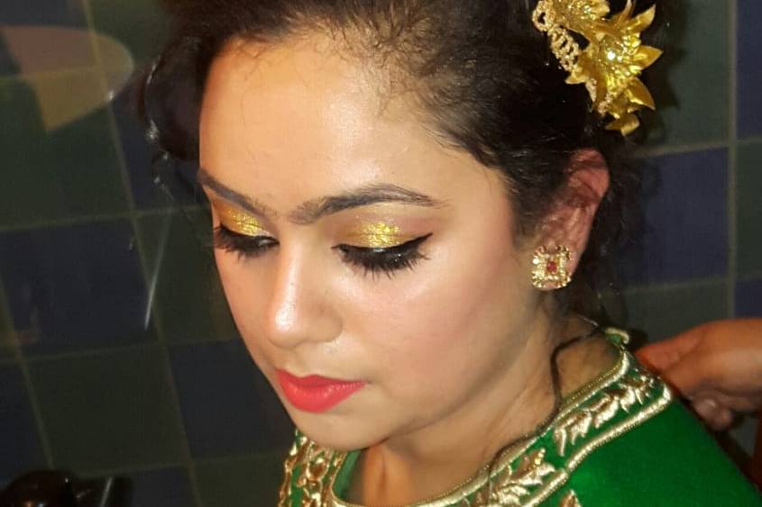 Bridal makeup and styling