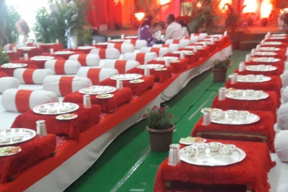 Jain wedding set up