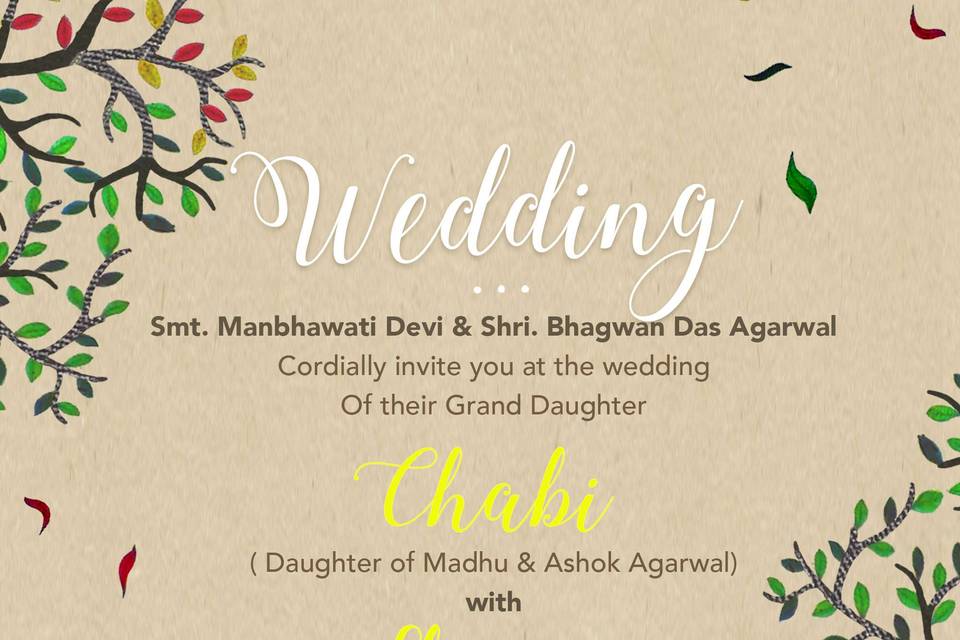 Wedding invitation