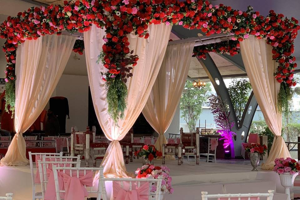 Vibrant mandap