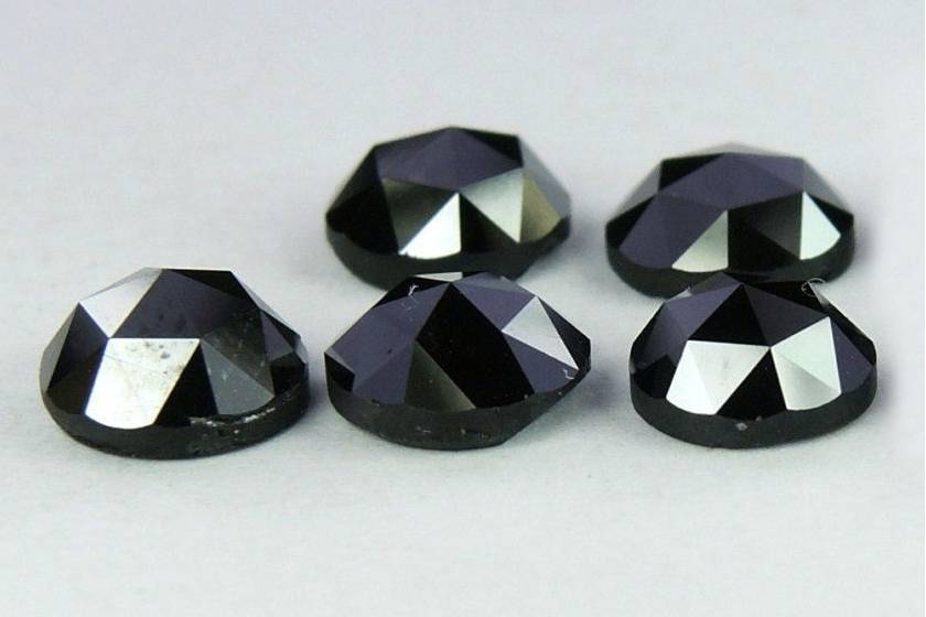 Natural black diamonds