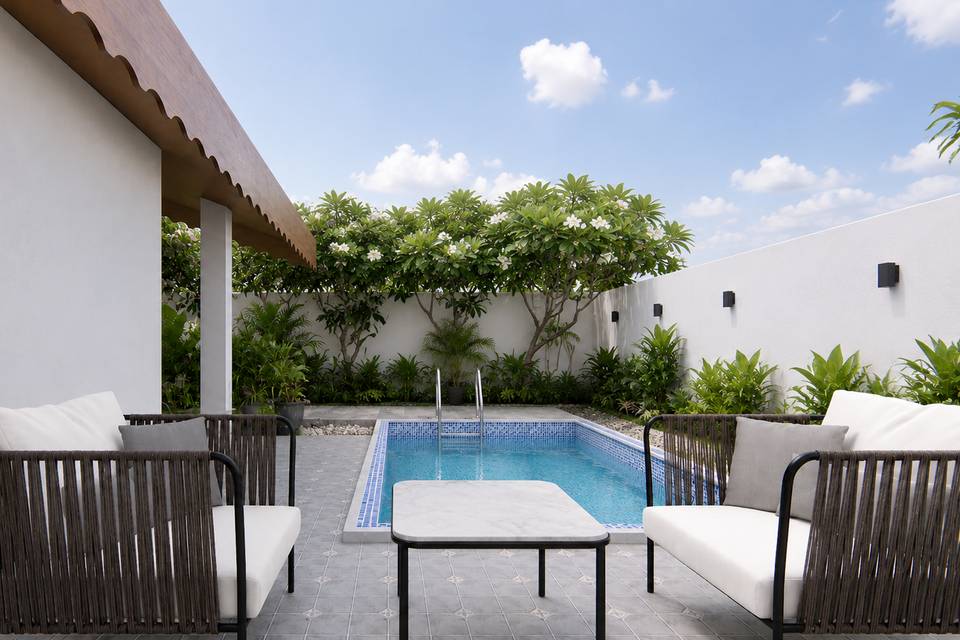 Cottage with plunge pool