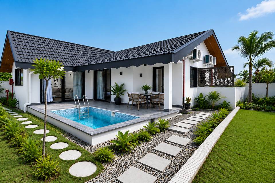 Cottage with plunge pool