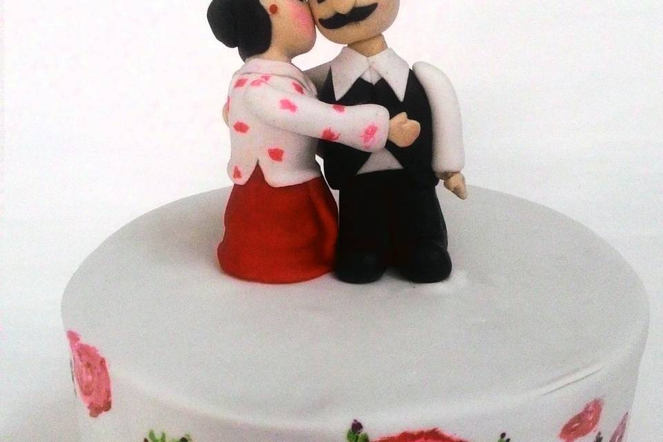 Cute couple cake