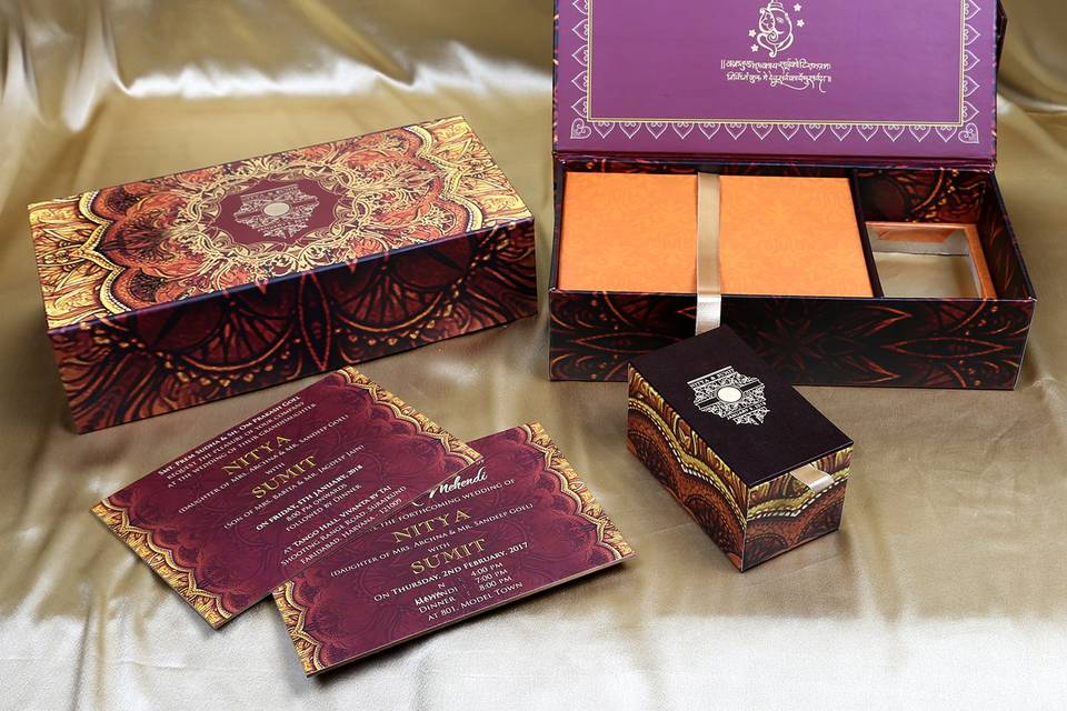 Royal wedding card box