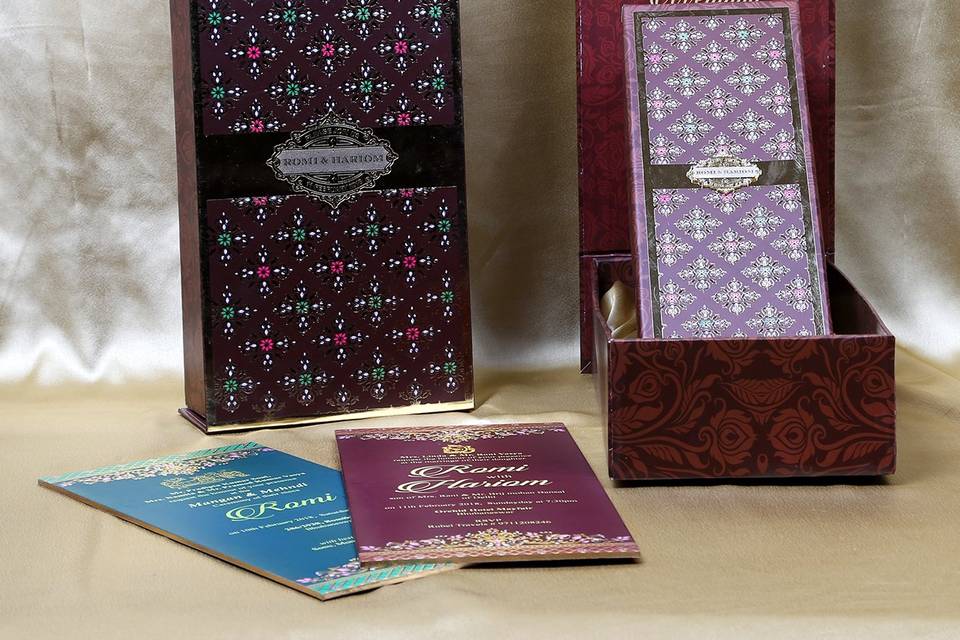 Royal wedding card boxes