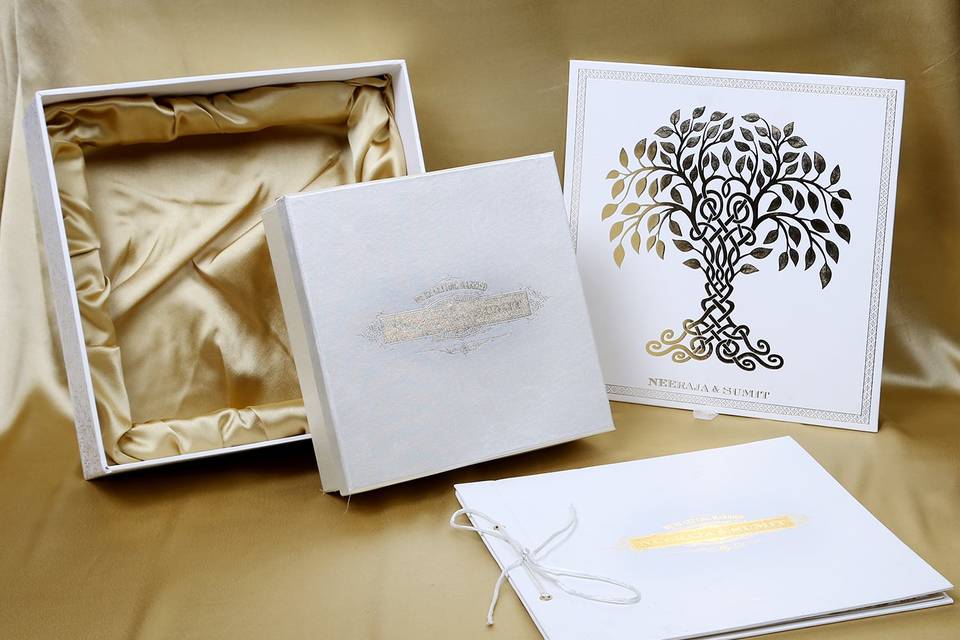 Royal tree wedding card box