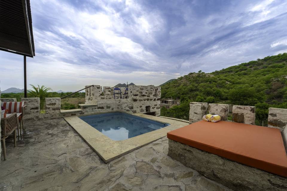 Pool area with natureview