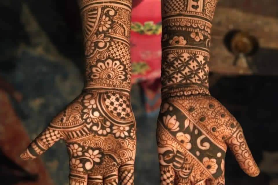 Krishna mehandi art