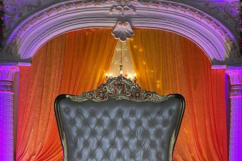 Maharaja style couch and stage