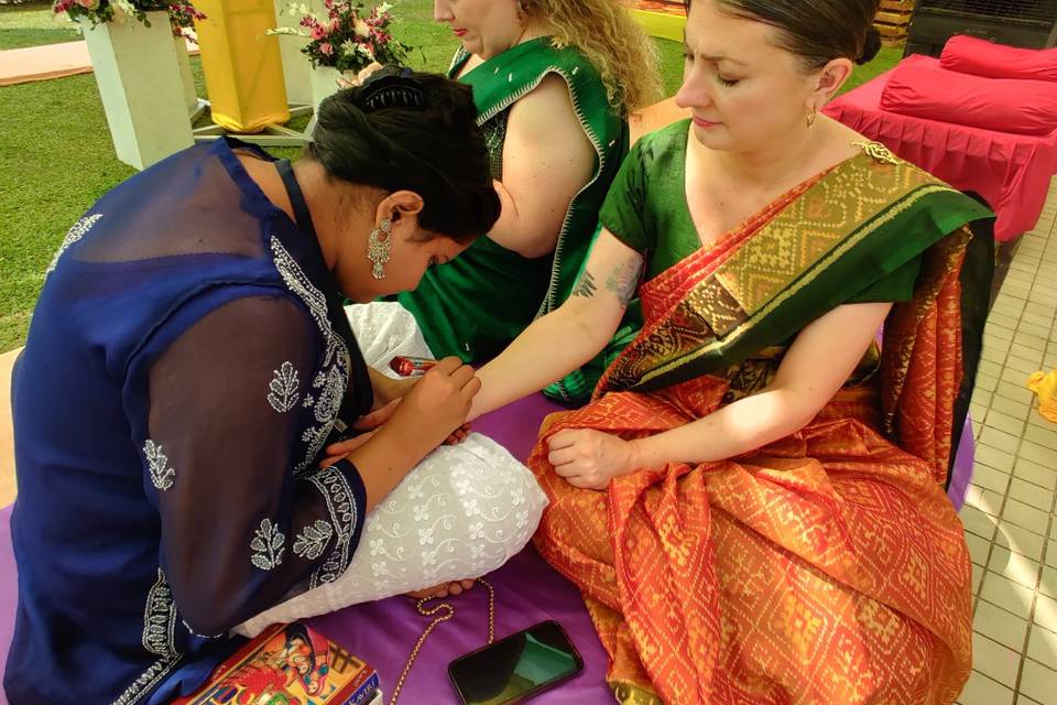 Mehendi ceremony