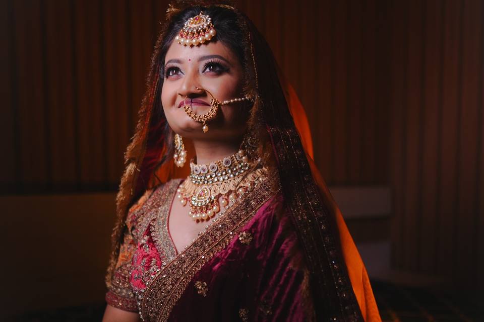 Royal bridal look