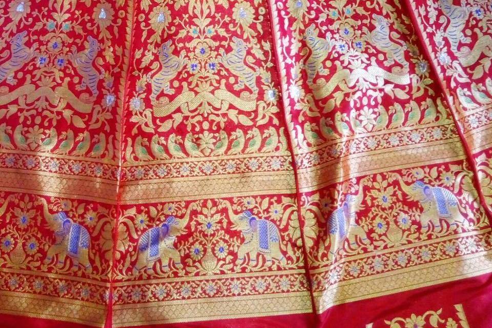 Bridal paithani lehenga