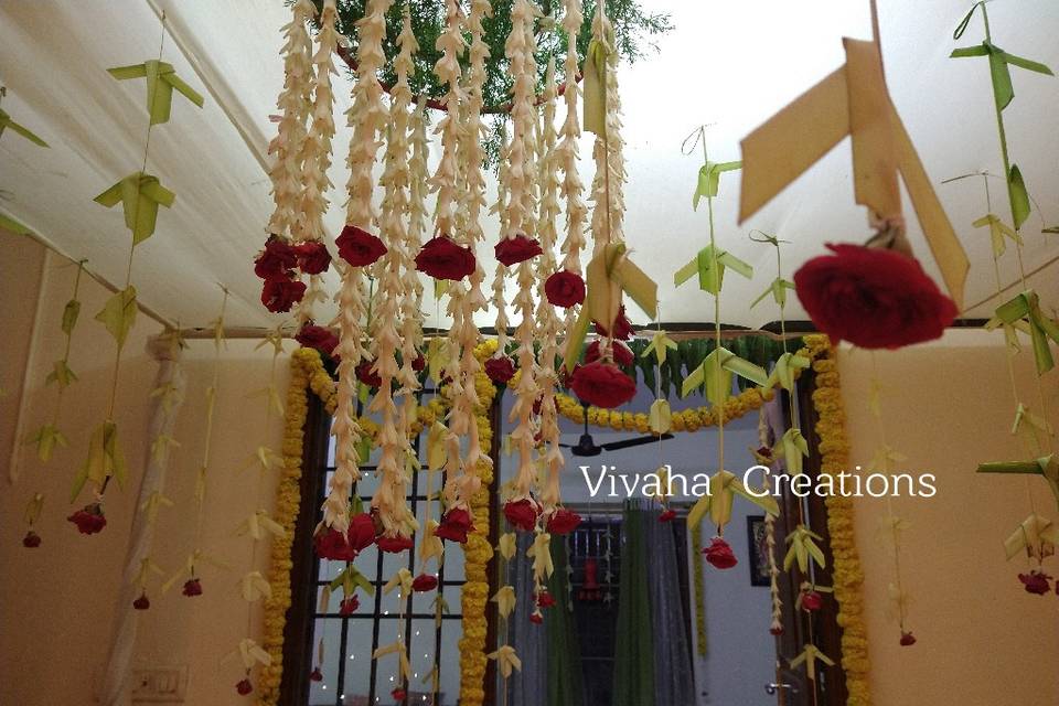 Floral chandelier