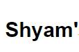 Shyam's Hospitality Logo