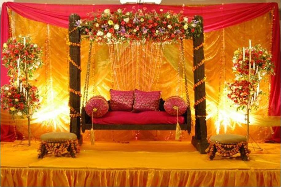 Haldi decor and stage