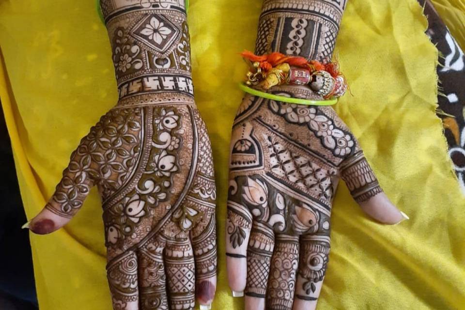 Basic bridal mehndi