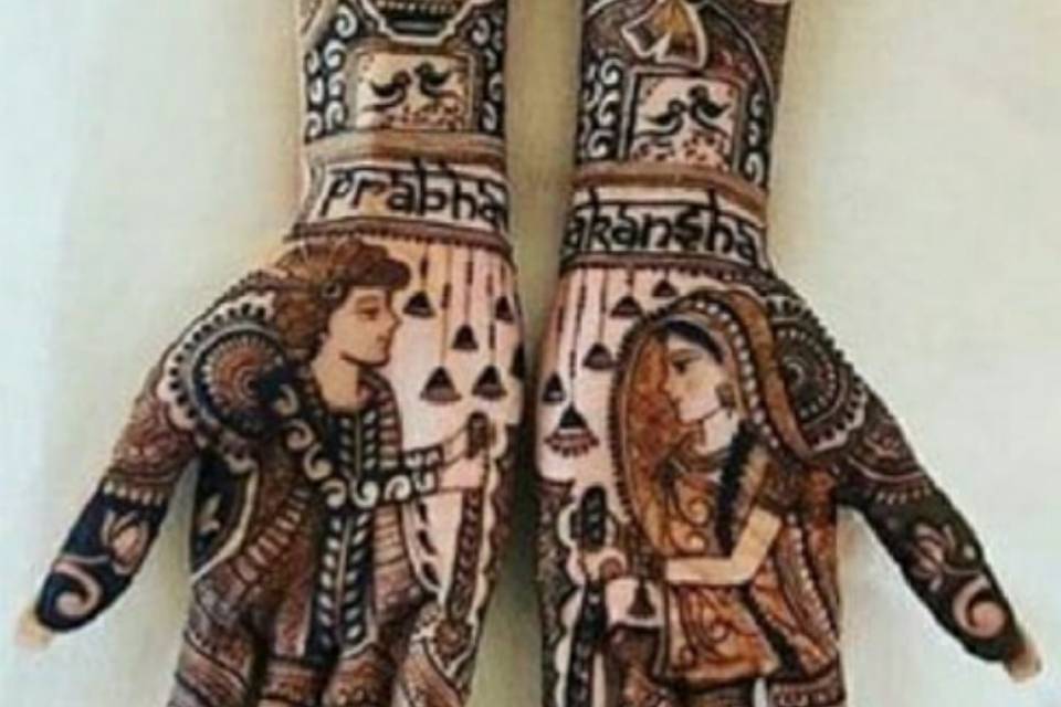 Warmala figures mehndi