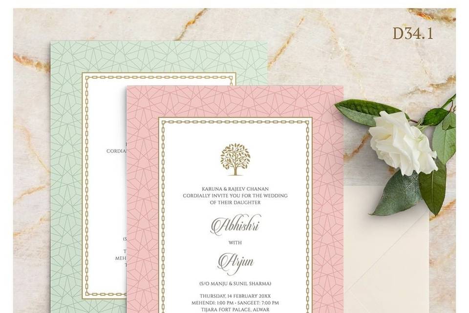 Designer Wedding Card