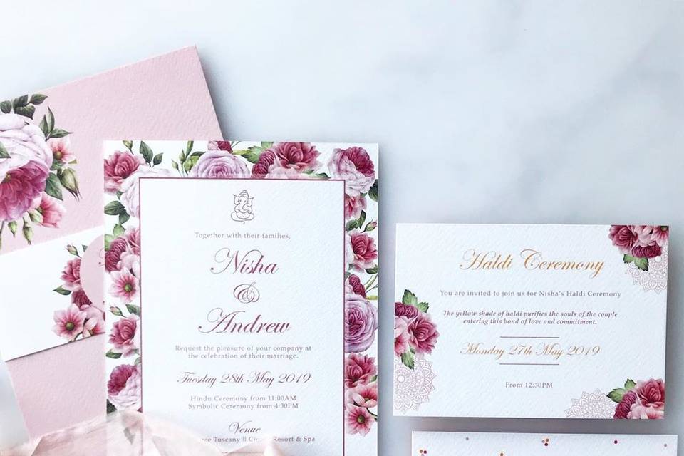 Designer Wedding Card