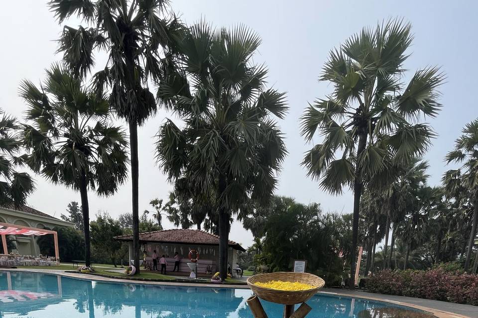 Poolside decor