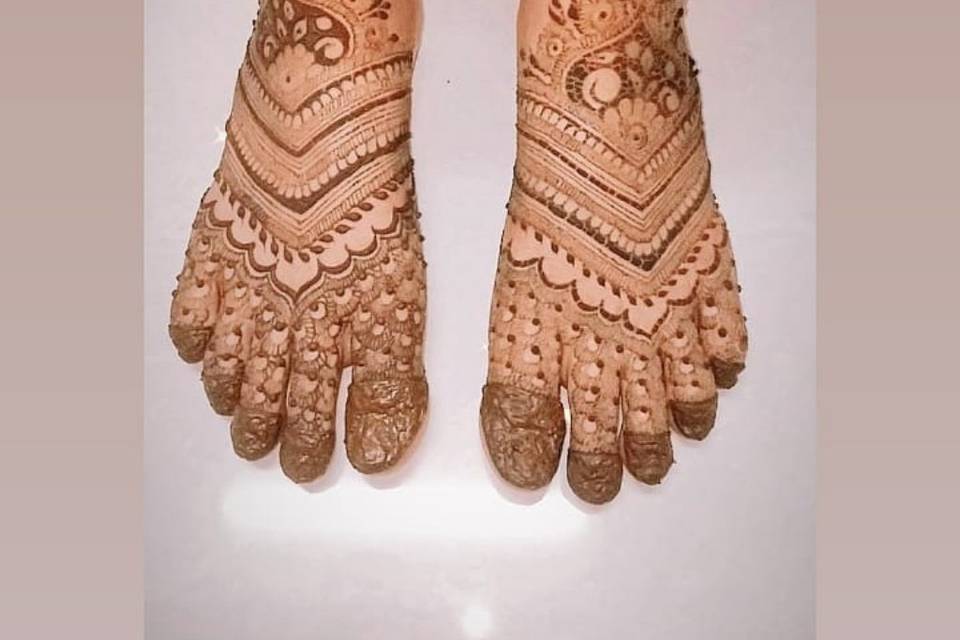 Foot mehendi design