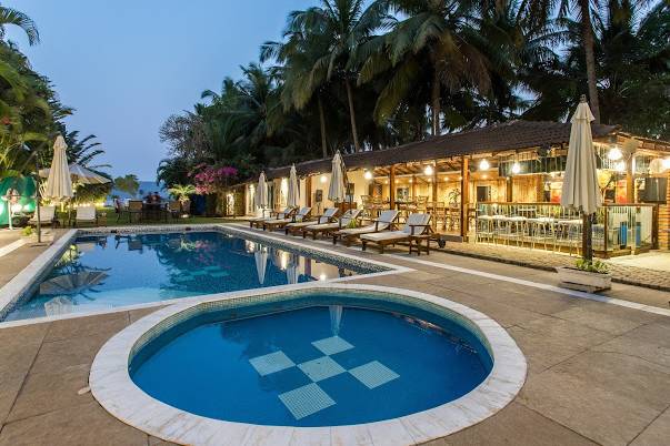 Poolside barbecue