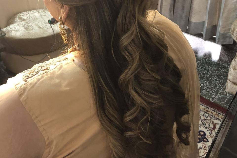 Bridal hairdo