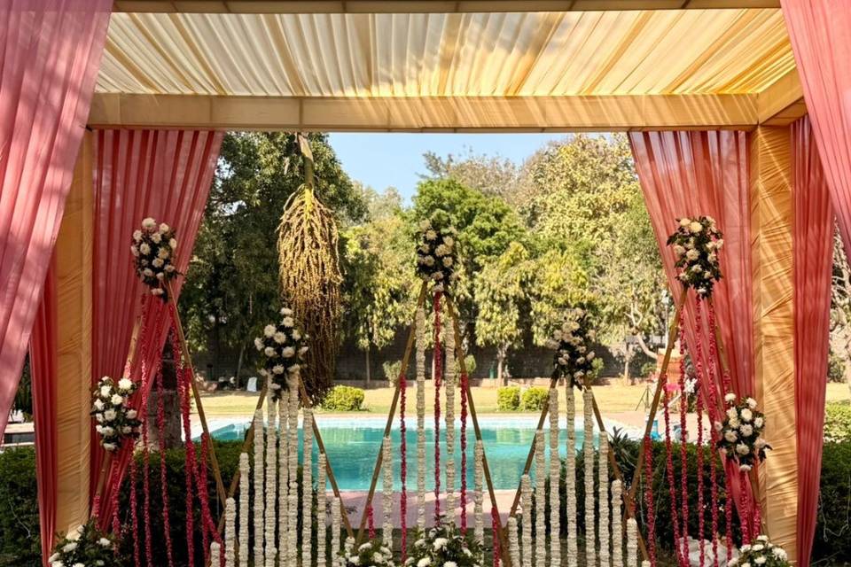 POOLSIDE HALDI SET-UP