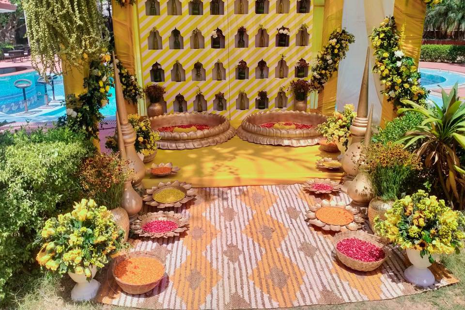 Haldi backdrop