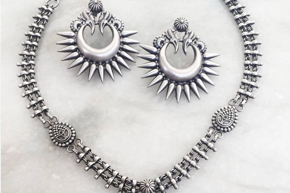 Chand Tribe Silver Necklace